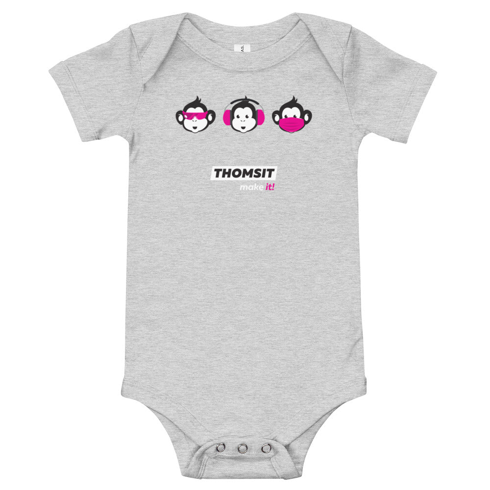 THOMSIT Baby Body "3 Affen"