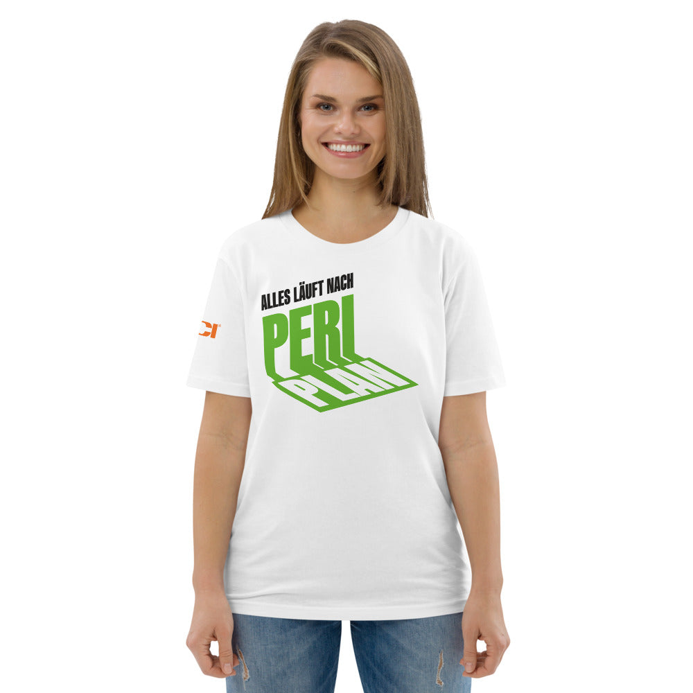 PCI "Alles läuft nach Periplan" Bio-Unisex-T-Shirt